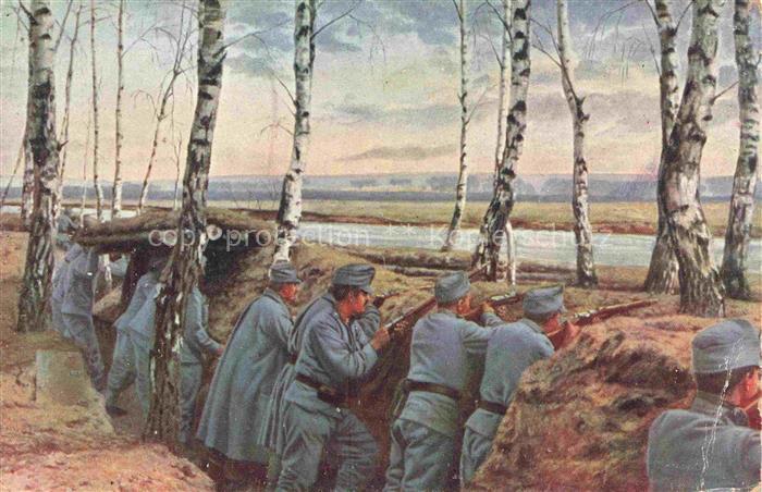 Nida Lithuania WK1 Stellung der oesterr ungar Truppen an der Nida