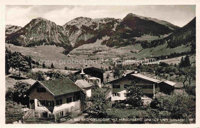Bruck Bad Oberdorf Bad Hindelang Bayern mit Hirschberg Spieser und Ornach