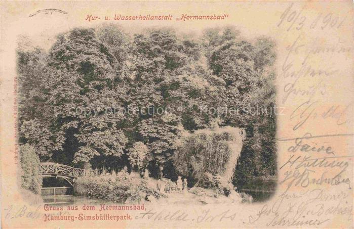 Hamburg  City Eimsbuettlerpark Wasserheilanstalt Hermannsbad