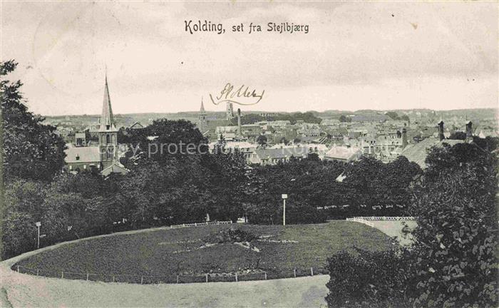 Kolding DK set fra Stejlbjaerg