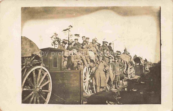 Galizien Ukraine Ukraina WK1 Truppentransport mit Bahn