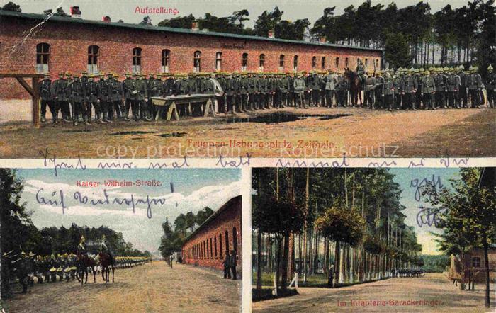 Zeithain Meissen Sachsen Truppenuebungsplatz Kaiser Wilhelm Strasse Infanterie B