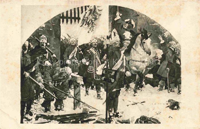 Quedlinburg Harz Einzug des Fuersten Leopold von Dessau Gemaelde