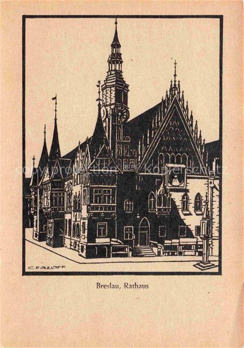 Breslau WROCLAW PL Rathaus