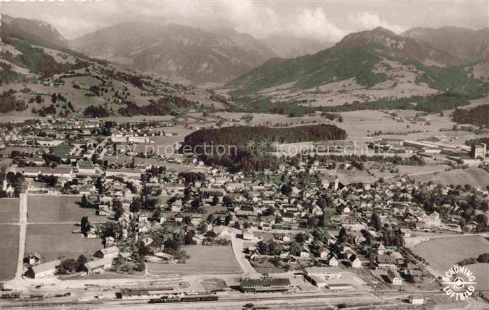 Sonthofen  Oberallgaeu Fliegeraufnahme