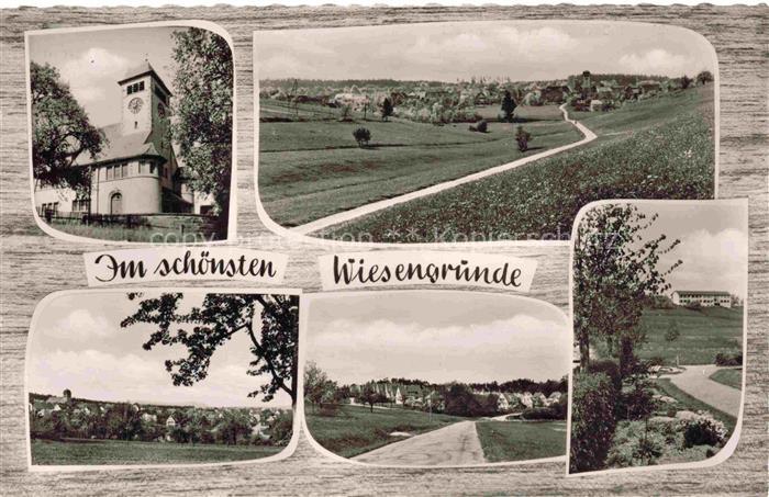 Conweiler Straubenhardt Enzkreis BW Kirche Panorama Teilansichten