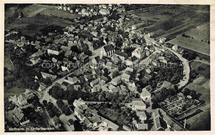 Hofheim Unterfranken Hassberge Bayern Fliegeraufnahme