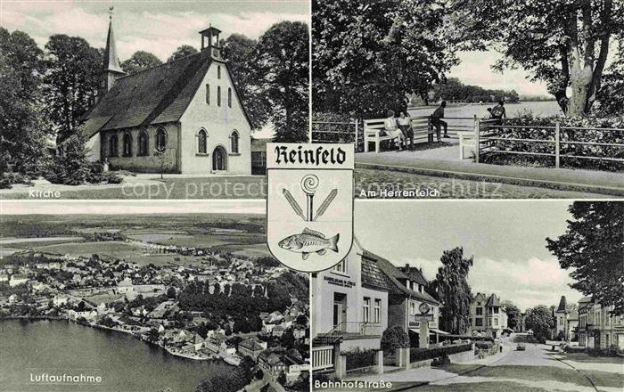 Reinfeld Holstein Kirche Am Herrenteich Bahnhofstrasse Fliegeraufnahme