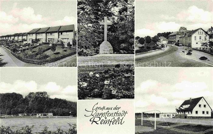 Reinfeld Holstein Teilansichten Herrenteich Kreuz Sportplatz