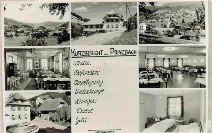 Prinzbach Biberach Kinzigtal BW Teilansichten Gasthaus Gastraeume Zimmer