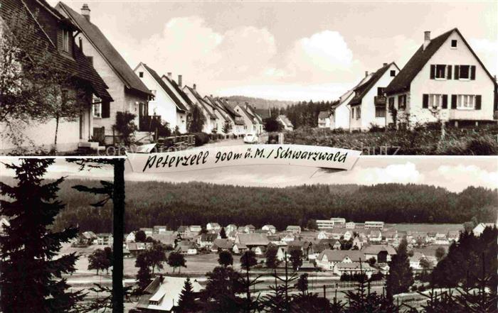 Peterzell Alpirsbach Freudenstadt BW Ortspartie Panorama