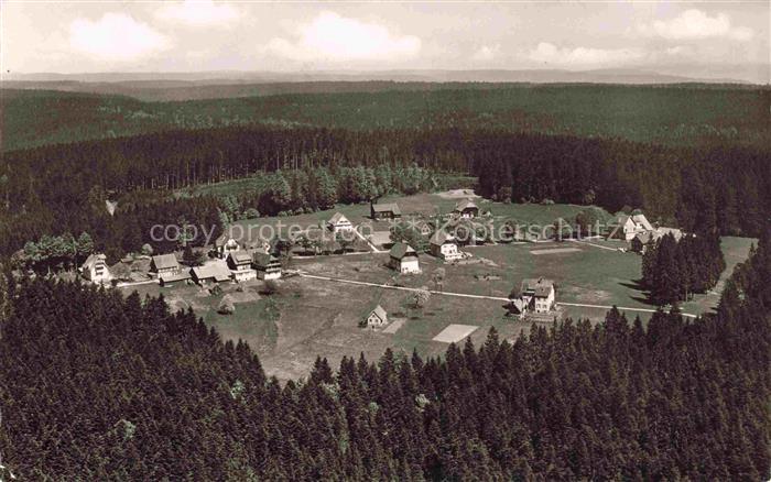 Zwieselberg Freudenstadt BW Fliegeraufnahme mit Hotel Hirsch