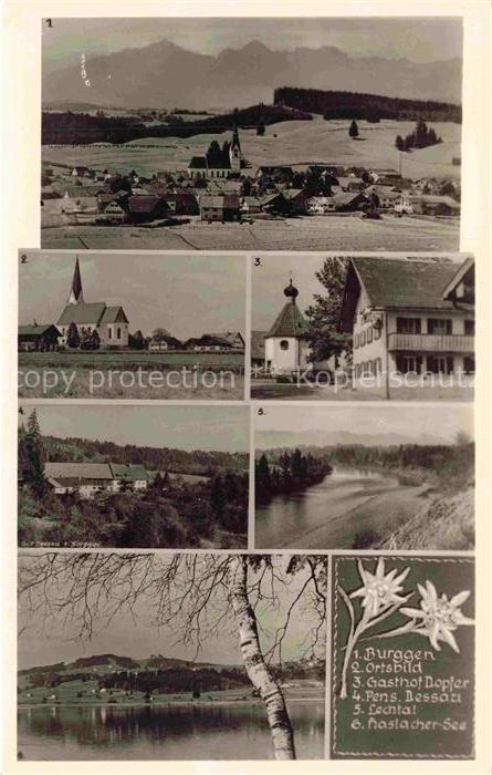 Schongau Bayern Burggen Ortsbild Gasthof Dopfer Pension Bessoti Lechtal Haslache