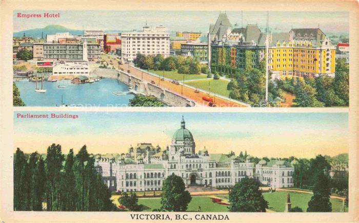 Victoria  British Columbia Canada Empress Hotel Parliament Buildings