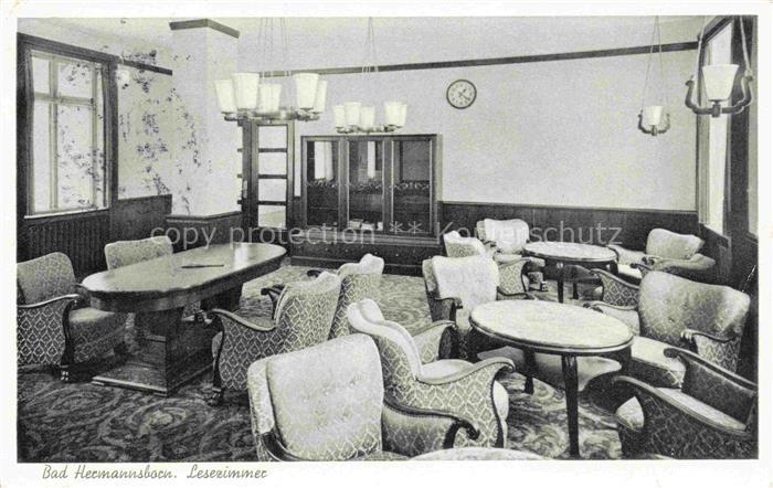 Bad Hermannsborn Kurhaus Lesezimmer