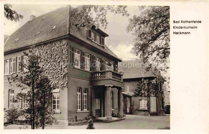 Bad Rothenfelde Osnabrueck Kinderkurheim Hackmann
