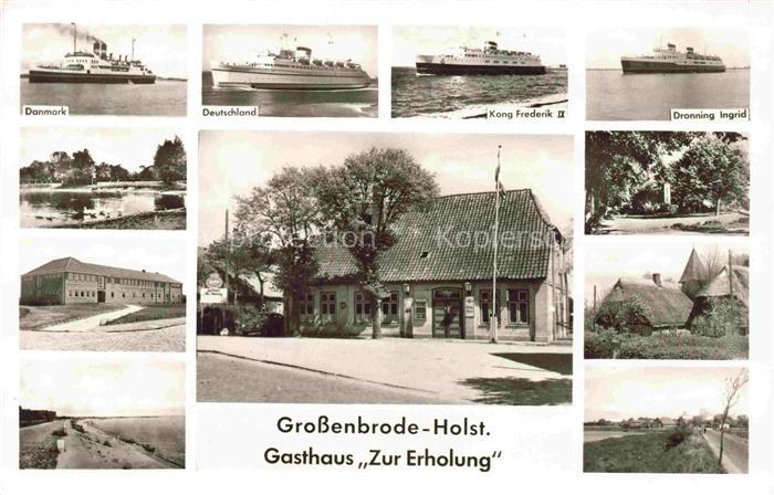 Grossenbrode Ostseebad Gasthaus Zur Erholung Strand Park MS Danmark Deutschland
