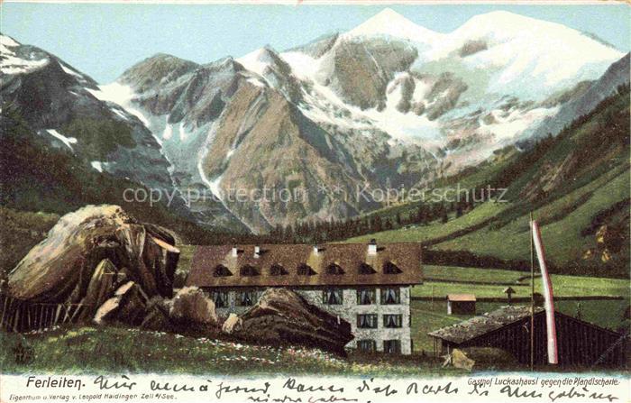 Ferleiten AT Gasthof Luckashausl mit Pfandlscharte