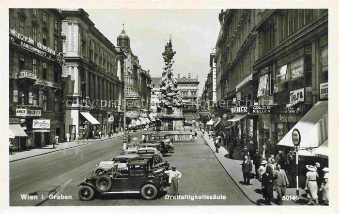 WIEN AT Graben Dreifaltigkeitssaeule