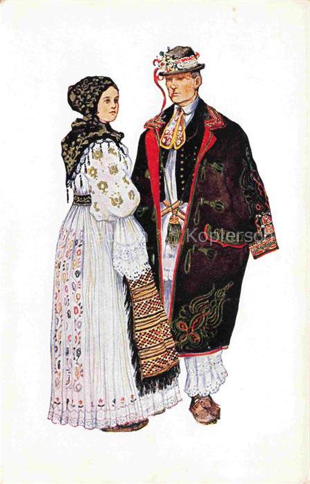 Otok Vinkovci Croatia Bauerntrachtenpaar