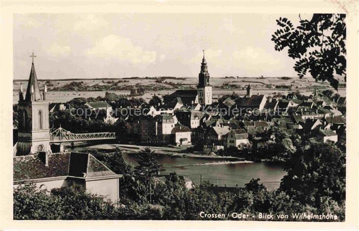 Crossen  Oder Krosno Odrzanskie PL Blick von Wilhelmshoehe
