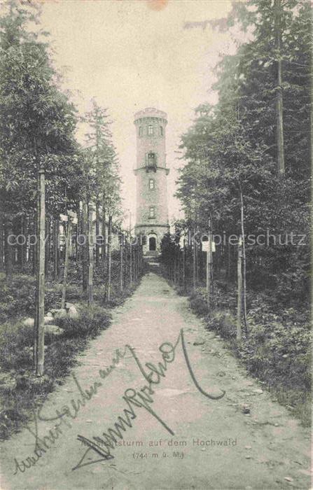 Oybin Sachsen Aussichtsturm auf dem Hochwald