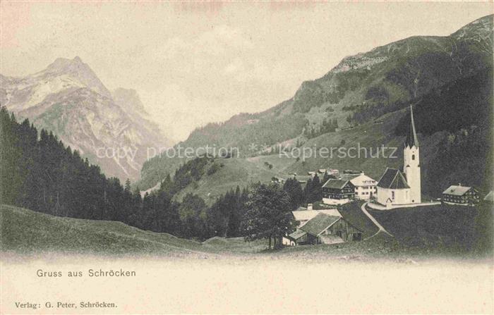 Schroecken Schroeken 1300m Nesslegg Bregenzer Wald Vorarlberg AT Panorama mit Ki