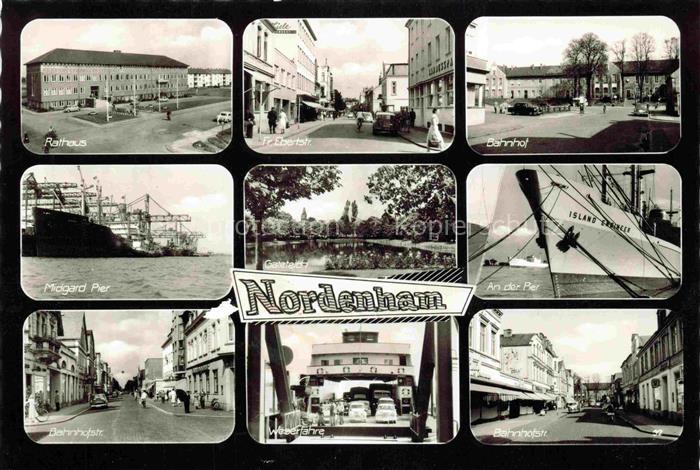 Nordenham Wesermarsch Niedersachsen Rathaus Friedrich Ebert Strasse Bahnhof Moga