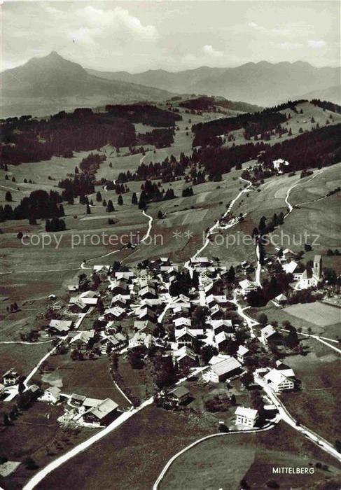 Mittelberg Oy Allgaeu Fliegeraufnahme mit Gruenten