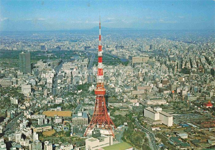 Tokyo TOKIO Japan Tokyo Tower Fliegeraufnahme