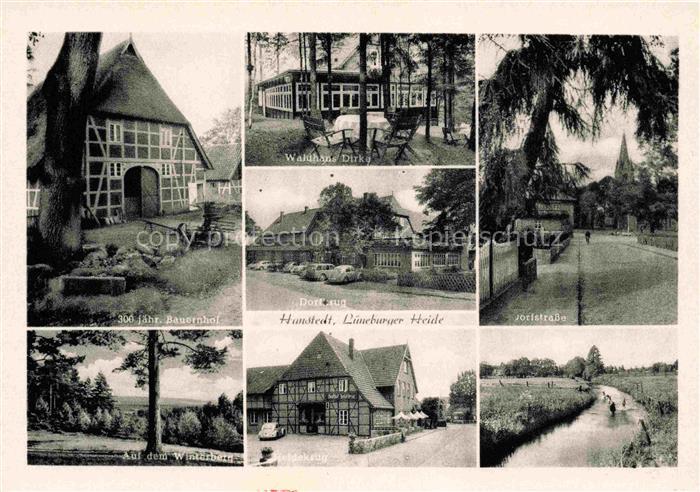 Hanstedt Nordheide Lueneburger Heide Bauernhof Waldhaus Dirke Dorfkrug Dorfstras