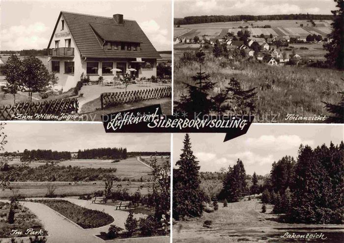 Silberborn Holzminden Solling Cafe Zum Wilden Jaeger Park Teilansicht Lakenteich