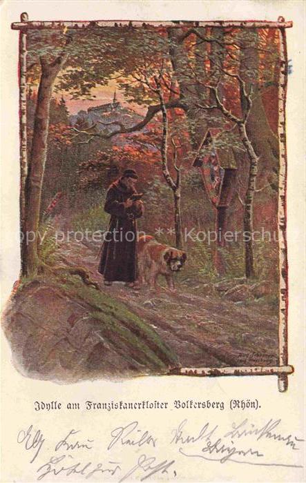 Volkersberg Bad Brueckenau Rhoen Idylle am Franziskanerkloster