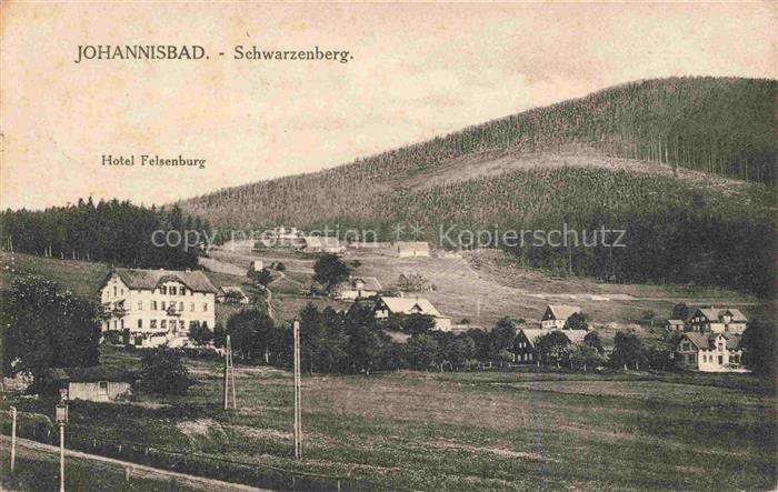 Johannisbad Janske Lazne Boehmen Riesengebirge CZ Schwarzenberg Hotel Felsenburg