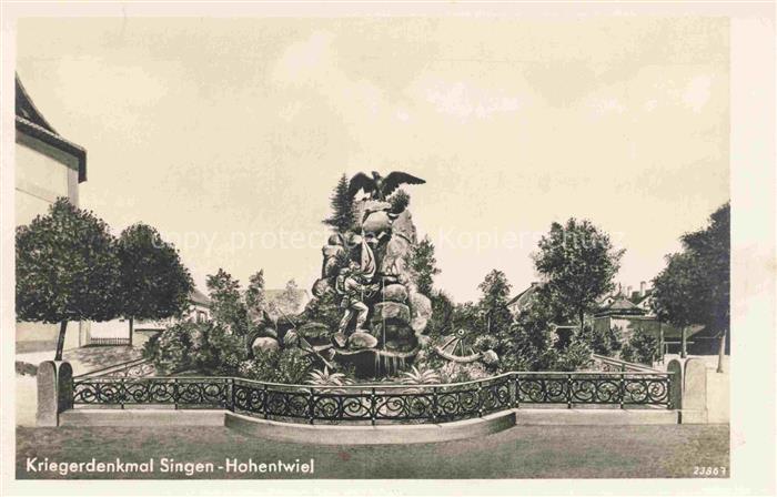 SINGEN Hohentwiel Kriegerdenkmal