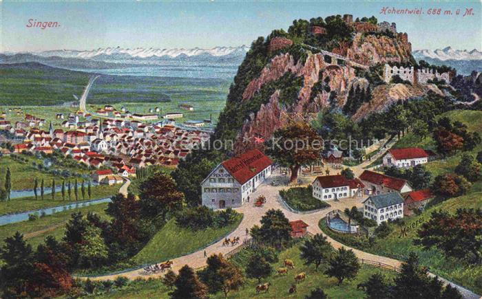 SINGEN Hohentwiel mit Festungsruine