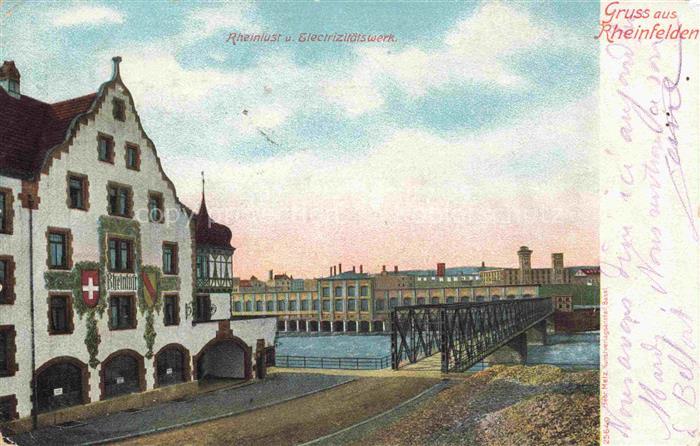 Rheinfelden Baden BW Rheinlust und Electrizitaetswerk