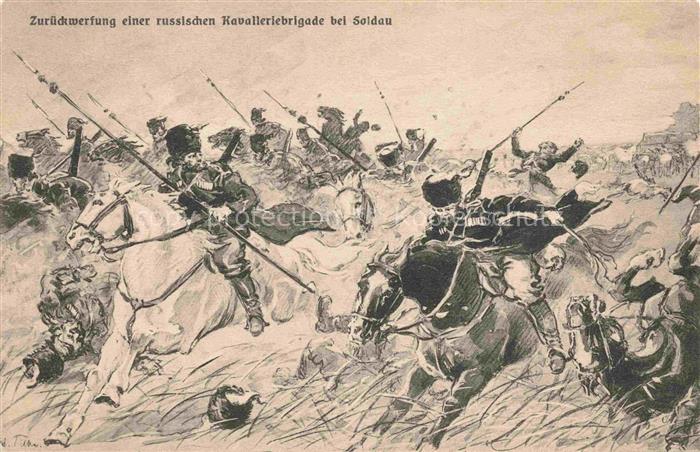 Soldau Ostpreussen Dzialdowo PL Zurueckwerfung einer russischen Kavalleriebrigad