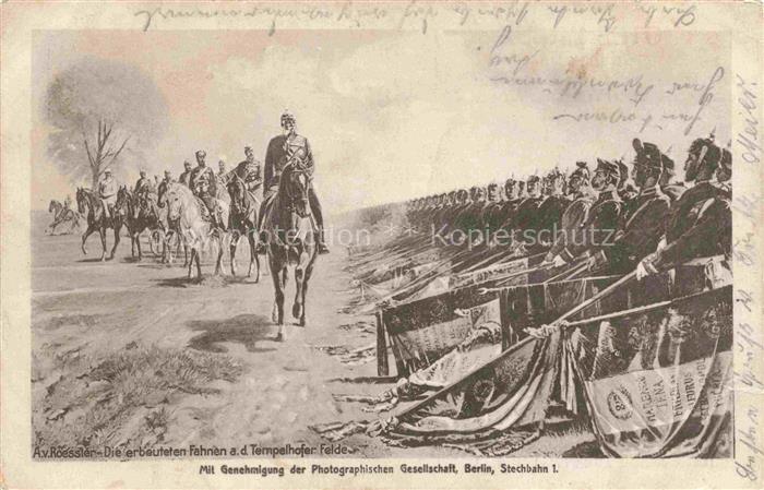 Tempelhof BERLIN Erbeutete Fahnen auf dem Tempelhofer Felde