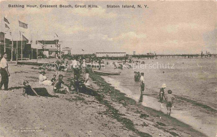 Staten Island New York USA Bathing Hour Crescent Beach Great Kills