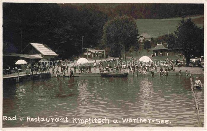Woerthersee Kaernten AT Bad und Restaurant Kropfitsch