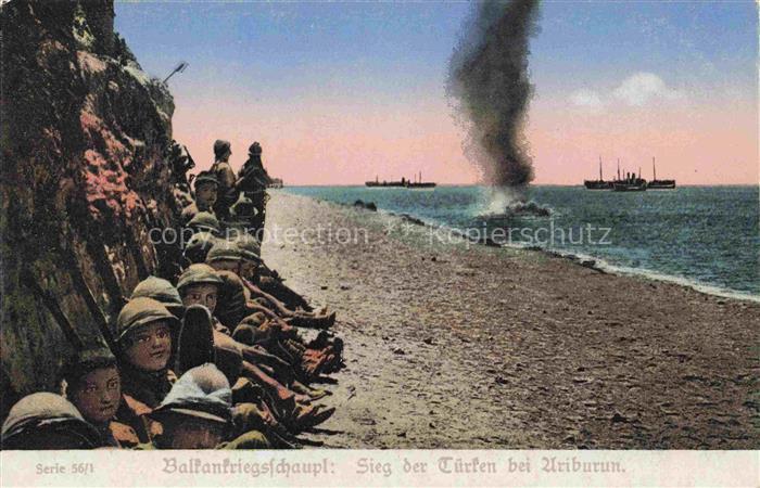 Ariburun Ariburnu Yarlari Turkije TK Balkankriegsschauplatz Sieg der Tuerken bei