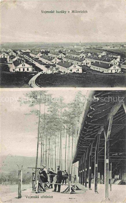 Milovic Milovice Milowitz CZ Vojenske baraky Vojenske strelnice