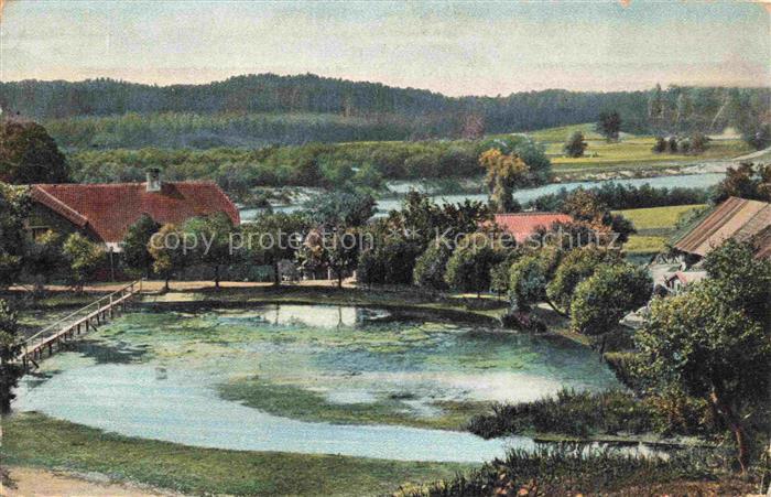 Wenden Livland Cesis Latvia Muehle bei Wenden Gondelteich