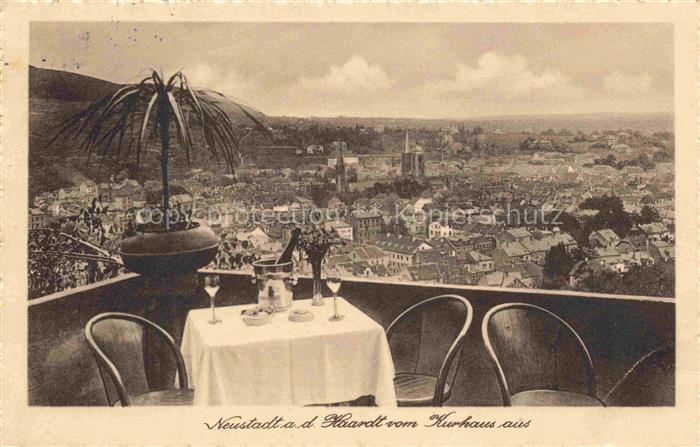 NEUSTADT  HAARDT Weinstrasse Blick vom Kurhaus