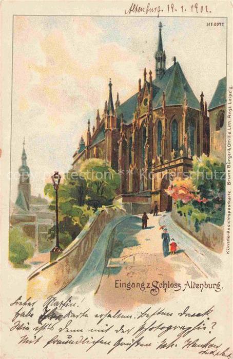 ALTENBURG  (S.A.) Thueringen Eingang Schloss Altenburg