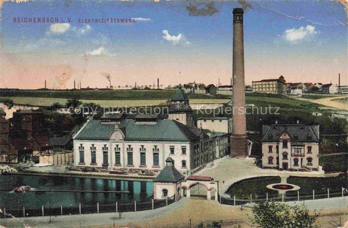 Reichenbach  Vogtland Sachsen Elektrizitaetswerk