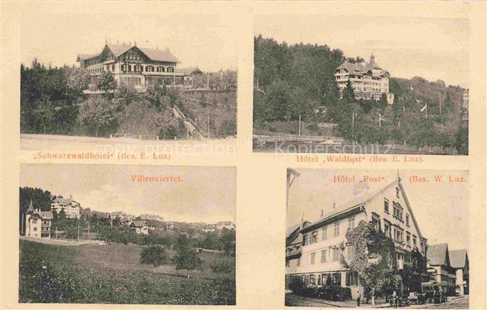 FREUDENSTADT BW Schwarzwaldhotel Hotel Waldlust Villenviertel Hotel Post