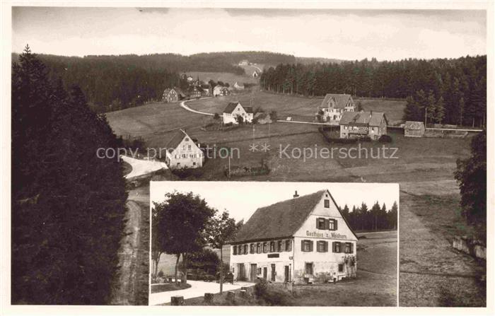 KNIEBIS Freudenstadt Gasthaus Pension zum Waldhorn Panorama