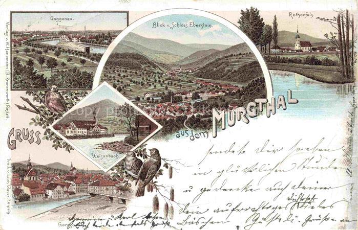 Weisenbach Murgtal Gaggenau Schloss Eberstein Rothenfels Weisenbach